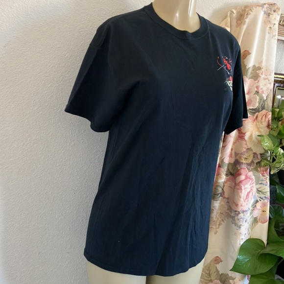 T-shirt Gildan Wicked Cycles Black with She devil Design - Picture 3 of 11